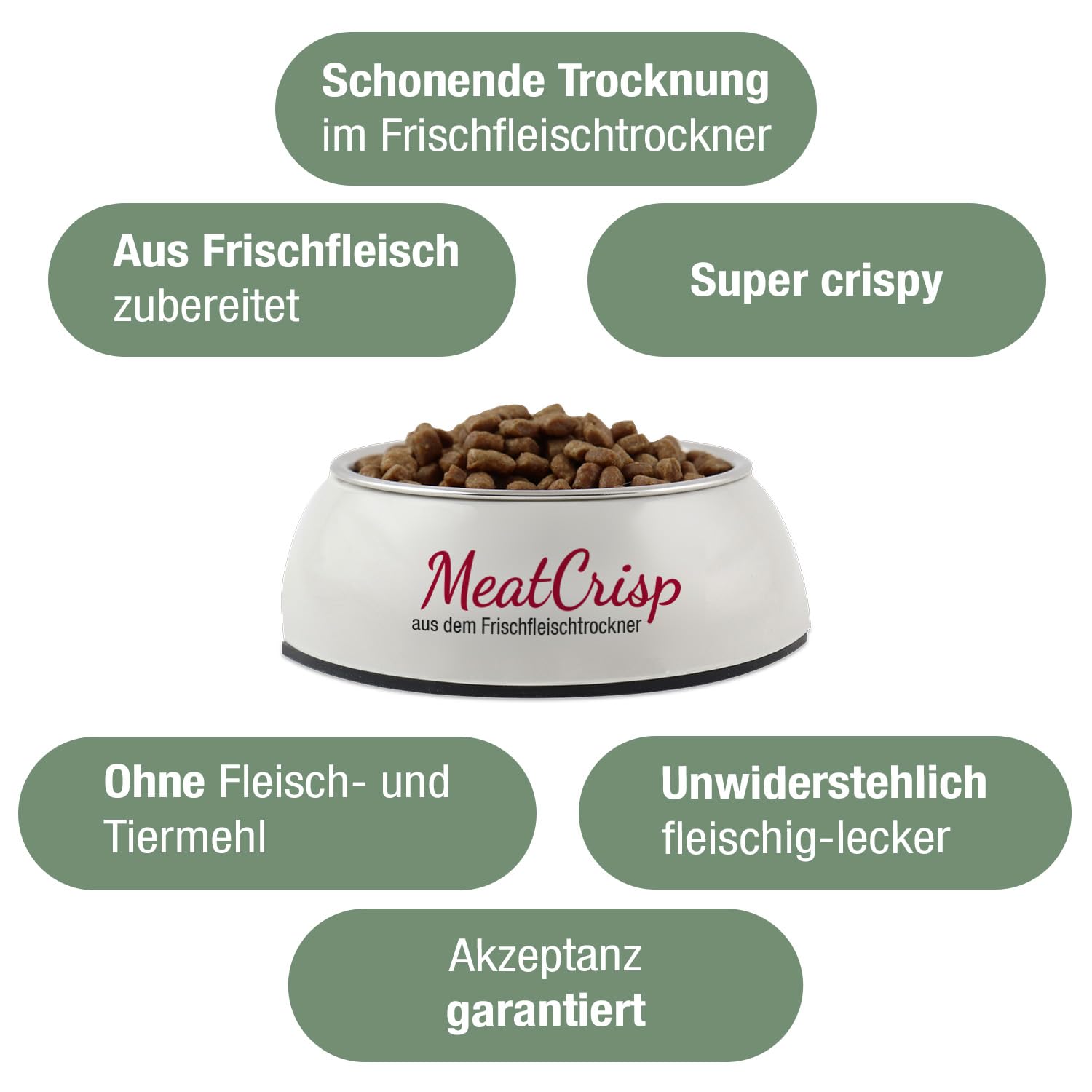 PLATINUM - Katzenfutter MeatCrisp Kitten Chicken aus dem Frischfleischtrockner - 1,5kg Katzenfutter trocken mit 83% Frischfleisch - Trockenfutter für Kitten und Jungkatzen mit Crispy Biss