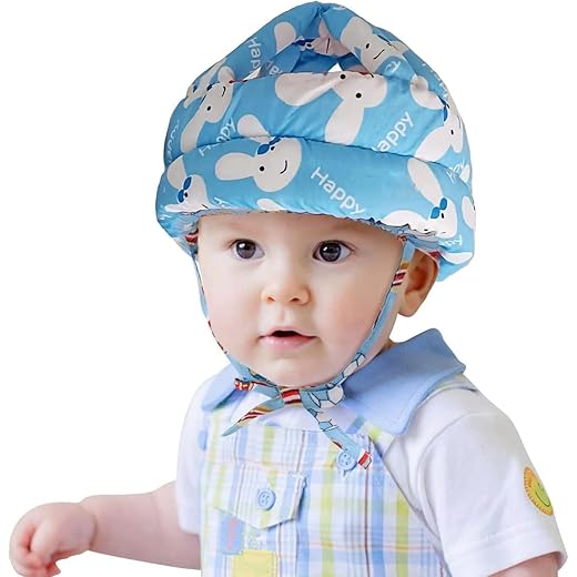 Adorable Baby Safety Helmet with Bunny Design