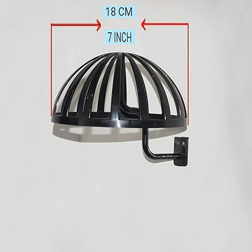 Miniatura 3 de Pmsanzay Paquete de 4 soportes para peluca colgante de montaje en pared, soportes de secado de pelucas, pelucas de plástico y sombreros/perchero