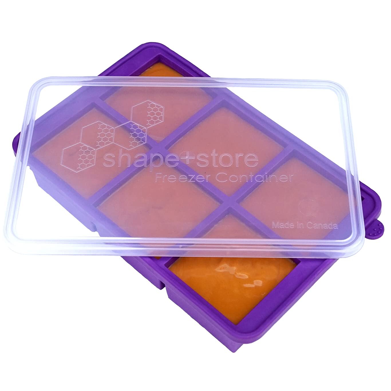 Shape+Store Soup Master 6 Cup Maximum Capacity Freezer Container by - Freeze Soup, Pasta, sauces or Desserts, Purple, Extra Large