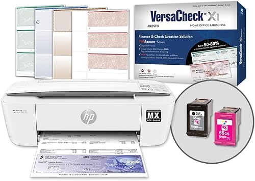 VersaCheck HP DeskJet 3755 MXE MICR Impresora Presto Software Bundle