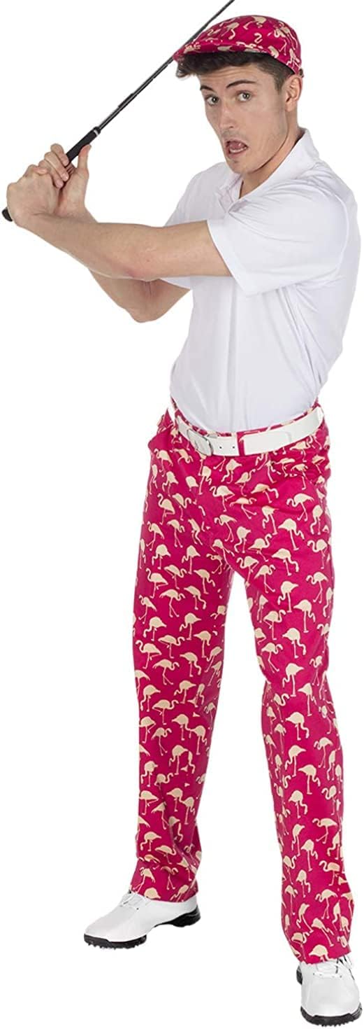 Royal & Awesome Mens Golf Pants, Golf Pants Men Relaxed Fit, Plaid Pants Men image 3
