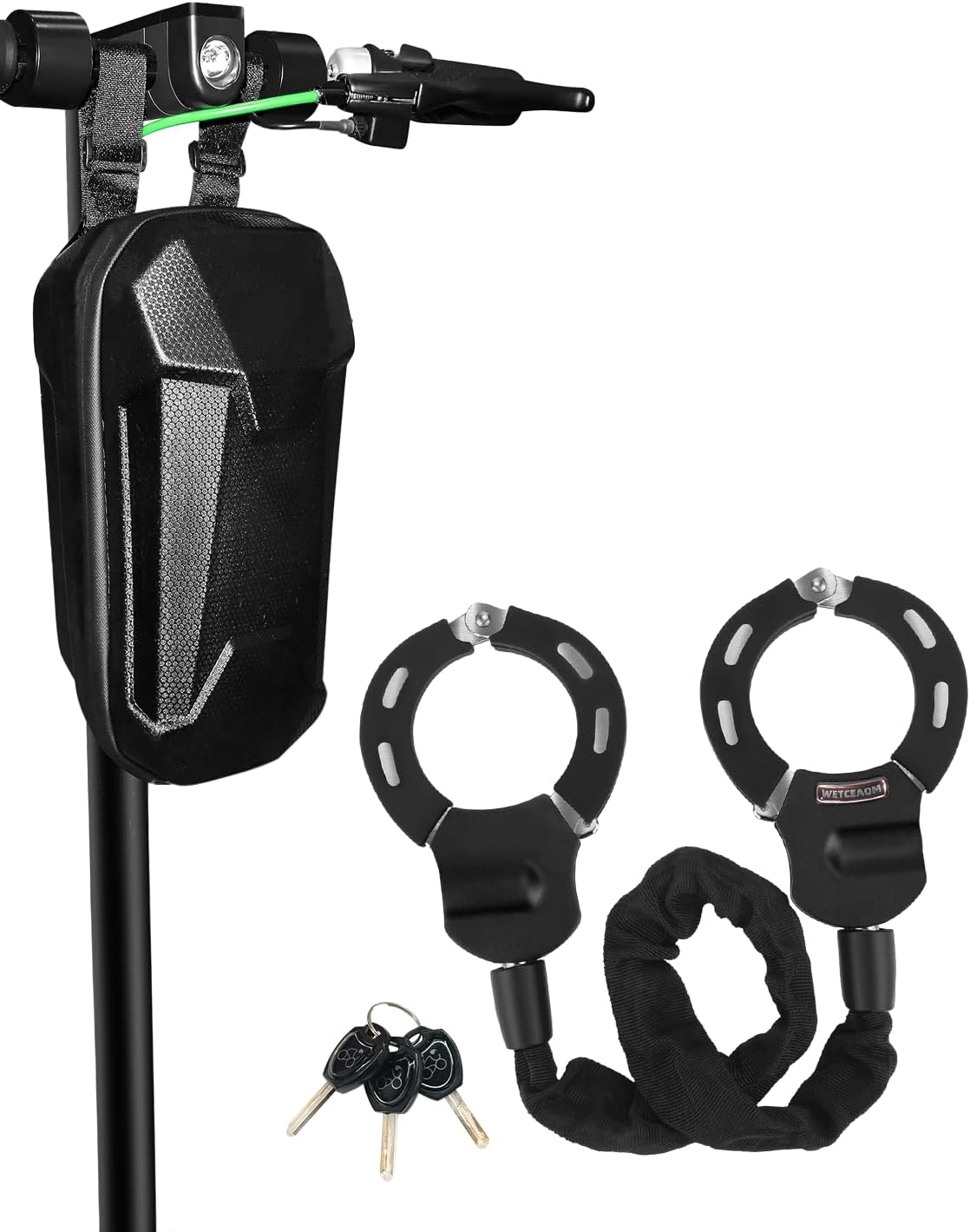 WETCEAOM EScooter Lock Handcuff Lock Electric Scooter Locks Robust AntiTheft Cable Lock