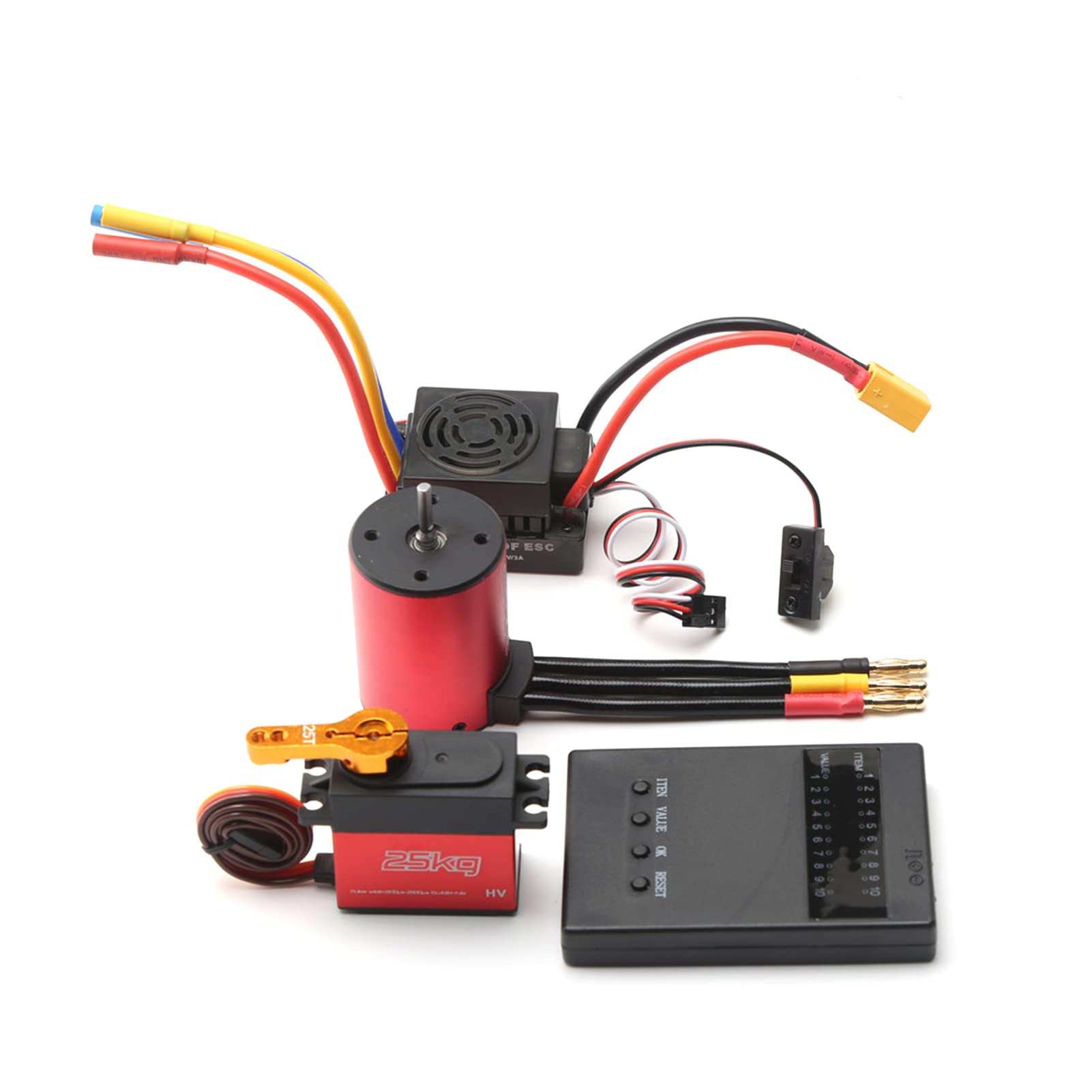 Amazon.co.jp: ESC、JUANZI S3650 2300KV ブラシレス モーター 60A