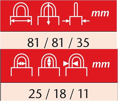 ABUS 20/70 DISKUS PADLOCK ABUS Security Level: 9