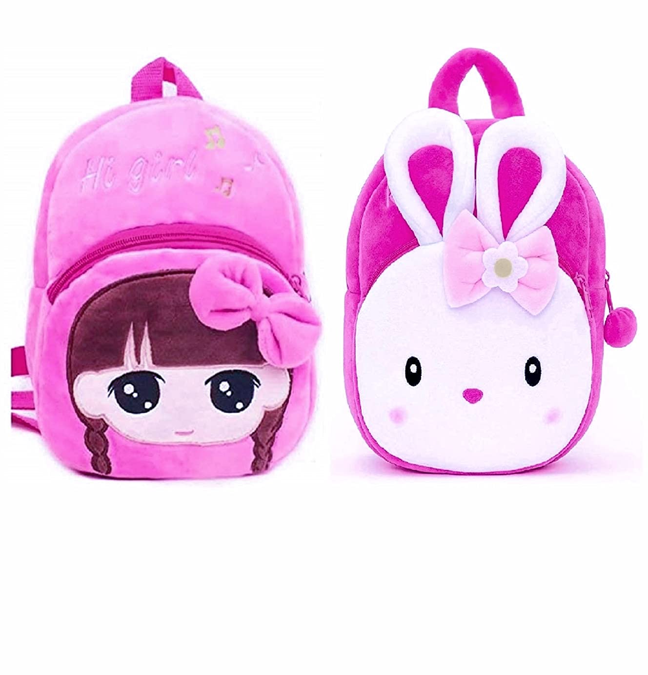 kids first choice 2 pic Combo(KONGGI RABBIT & HI GIRL) bagpacks, Kids Bag, Plush Bags, School Bags for Kid Girl/boy. 1to 6 year kids-o2-image-19