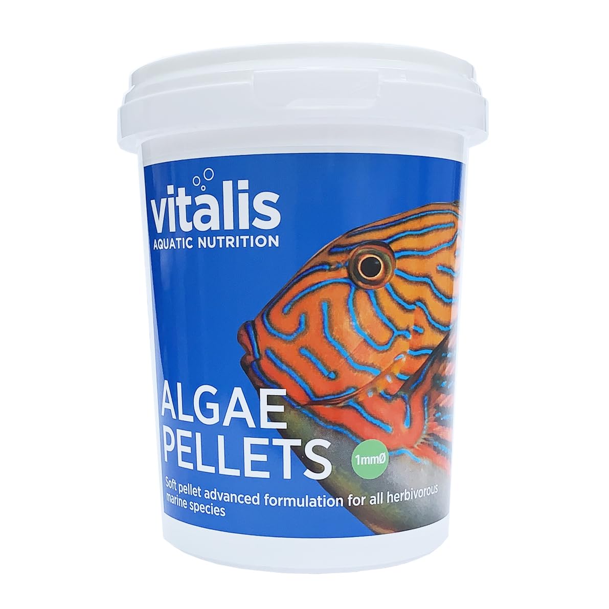 Vitalis Algae Pellets Nourriture Poissons Aquarium 260 g | Granulés pour animaux marins herbivores, Hautement digestibles et équilibrés, Vitamines et minéraux