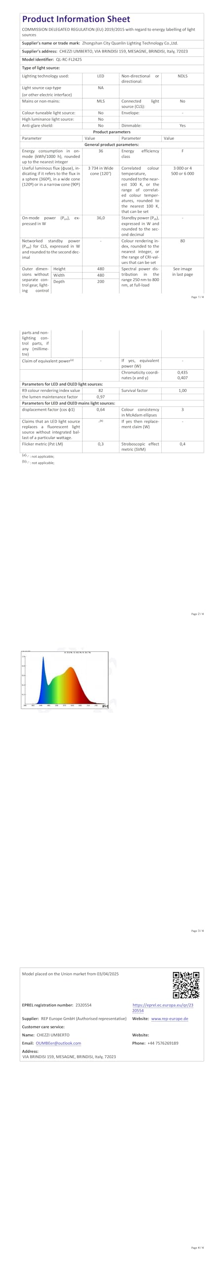Plafón LED Moderno 2 Anillos 36W 3000K Luz Cálida, Sin Parpadeo, Material Acrílico, Iluminación para Salón, Dormitorio, Oficina, Ahorro de Energía 50CM