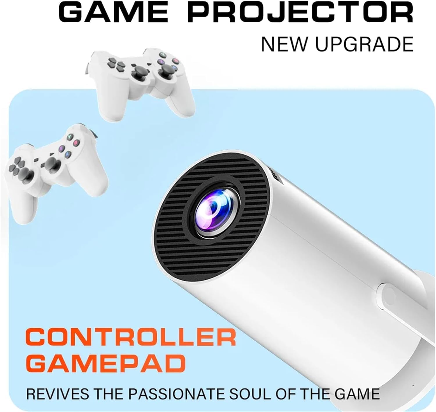 M300 Max Proiettore di Gioco, Proiettore E Gioco Con 2 Controller Wireless Proiettore di Gioco con Controller, Proiettore Videoproiettore M300 Max Videogiochi, Proiettore P30 Max e Gioco
