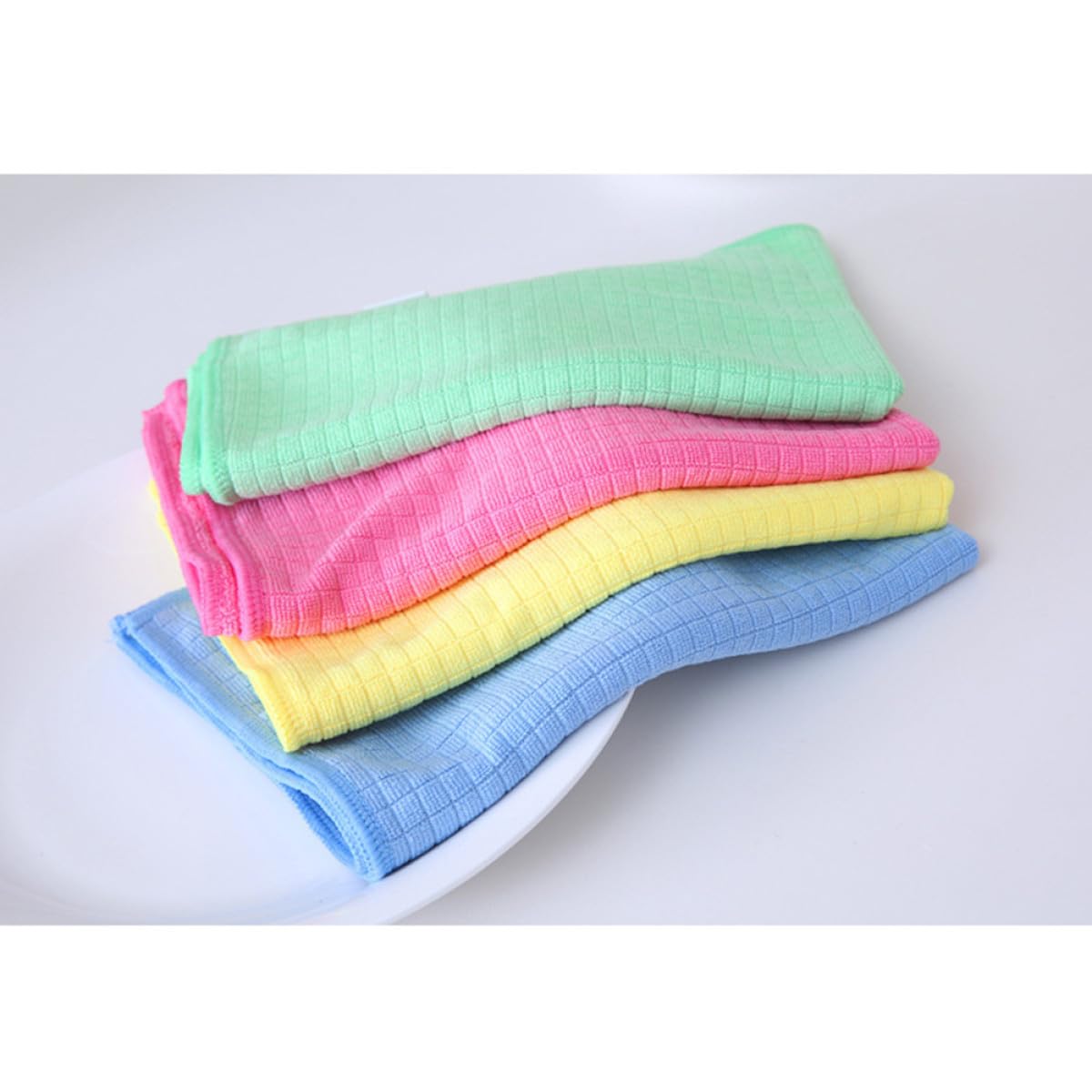 FRCOLOR 3 Sätze Putztuch Handtuch Mikrofaser Geschirrtuch Putzlappen Tücher Mini Mikrofasertuch Küchenzubehör Küchentuch Scheuerschwamm 4 Stück * 3