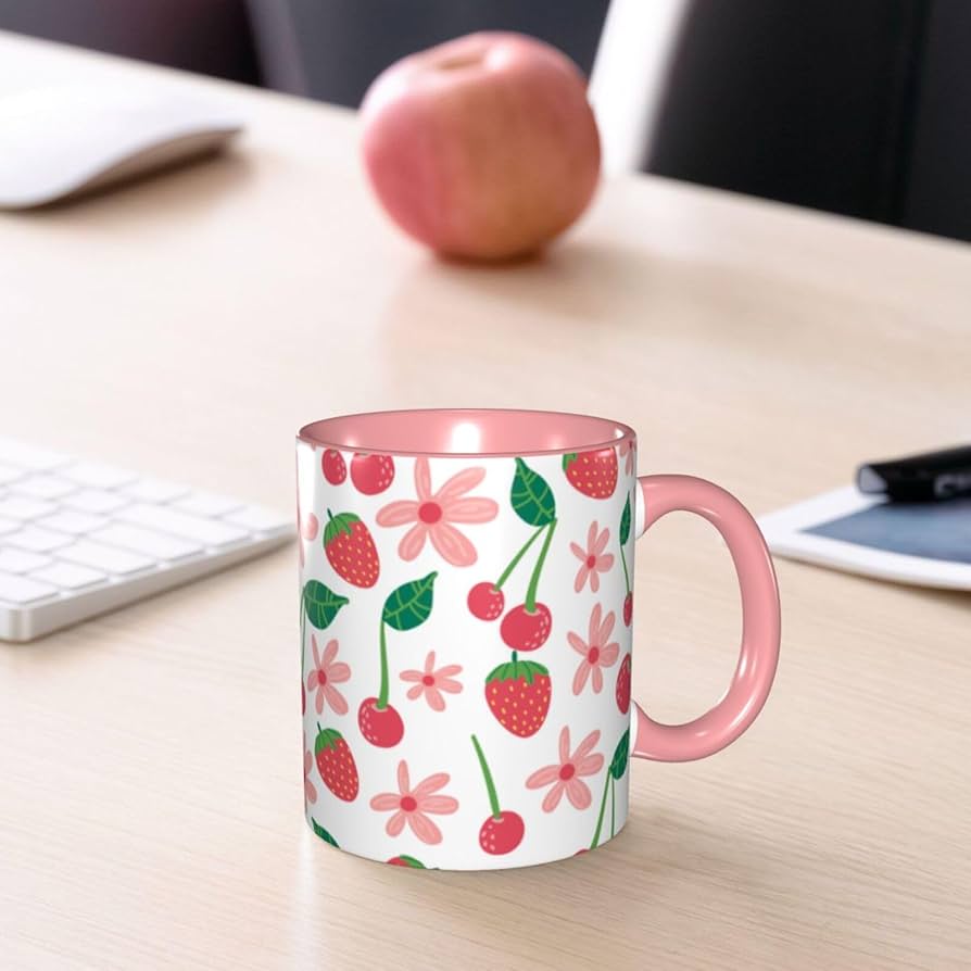 Amazon.co.jp: いちご柄 苺柄 イチゴ柄 グッズ マグカップ