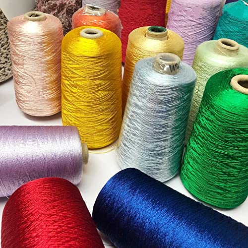 Hilo Tencel Gloss Pearl Lace Cotton 500g Color Rojo para Costura y Crochet miniatura 2