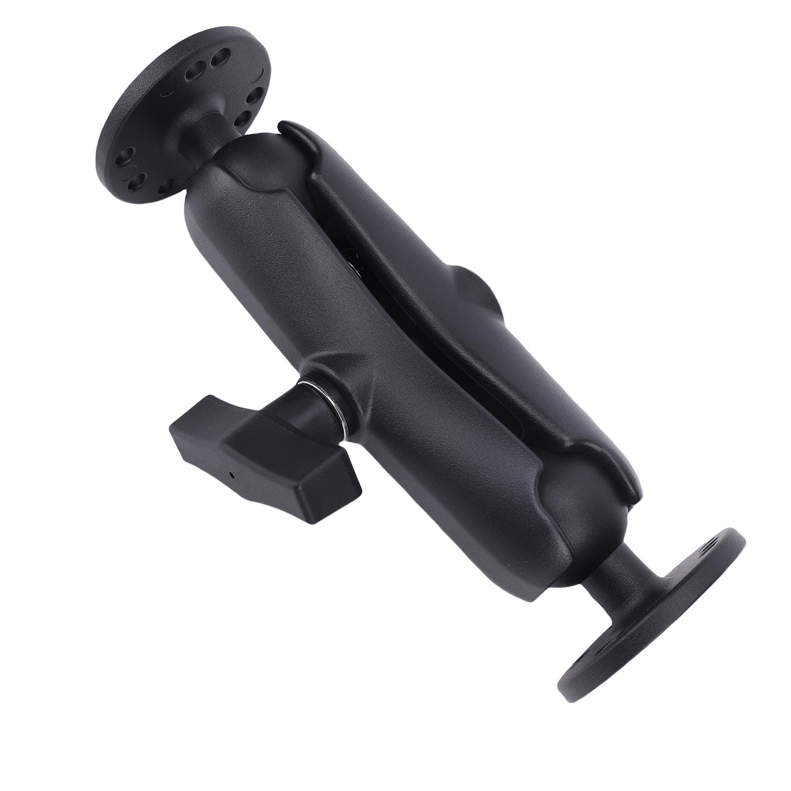 Soporte de Brazo de Doble Zócalo de Aleación de Aluminio, Rotación Ajustable de 360° para Carretillas Elevadoras, 1 Unidad