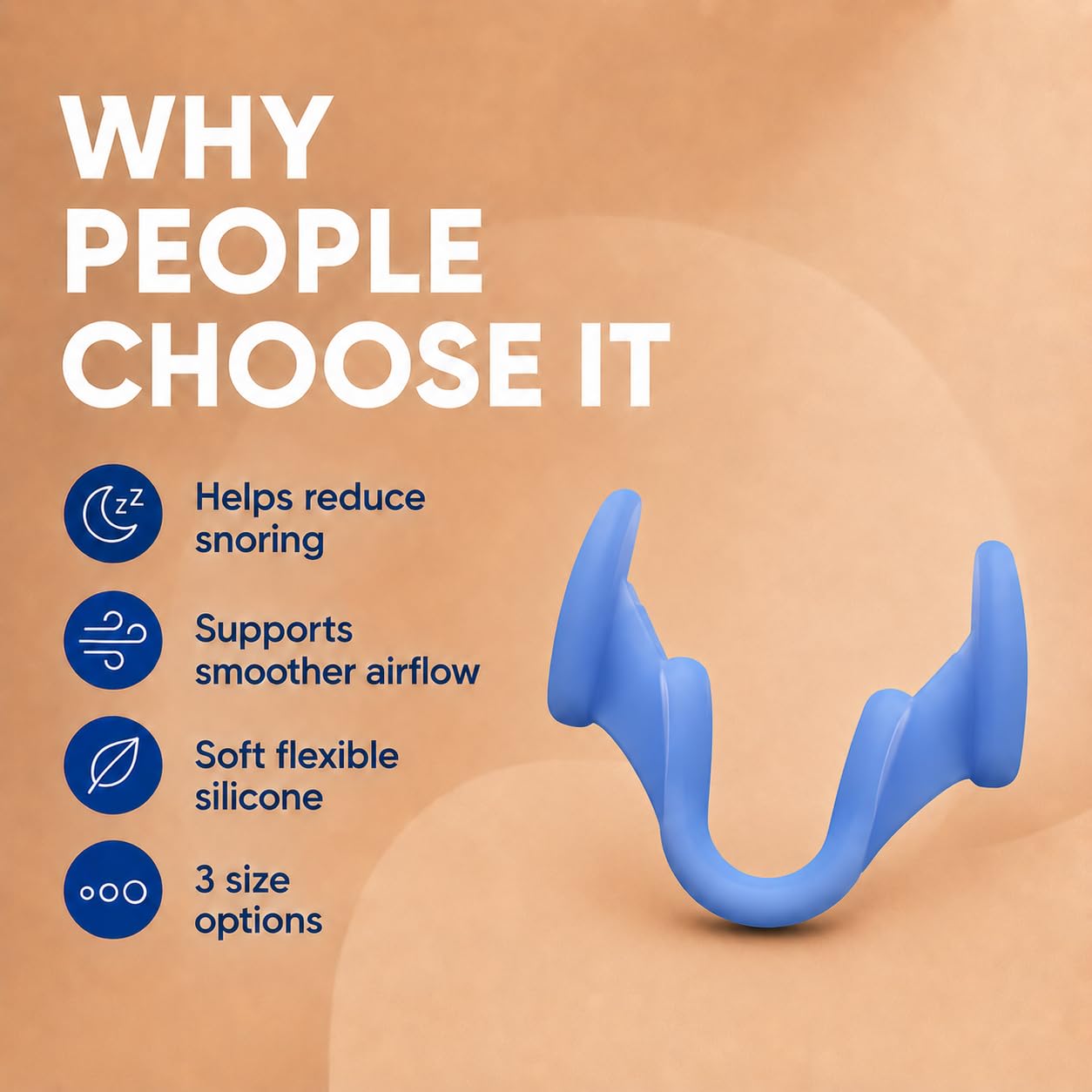 Nasal Dilator for Nose Breathing, 3 Sizes Reusable Nose Opener for Sleeping, Anti Snoring Device, Comfortable Nose Clips for Men Women, 3 Pieces, Nasal dilators for Breathing — Amazon image 7