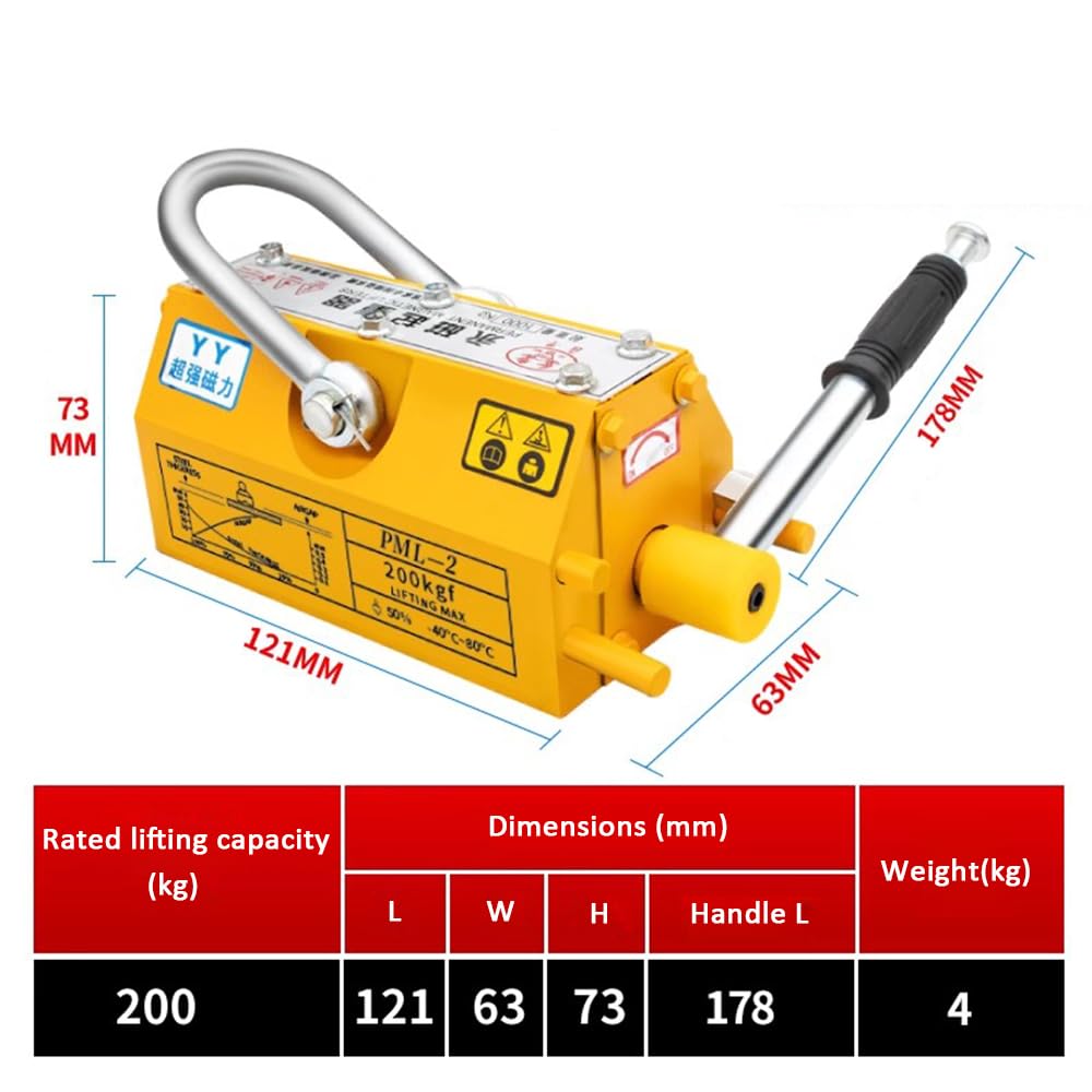 Stahl-magnetischer Heber Neodymium 200kg dauerhafte Aufzug-Magnete, für Hebezeug, Ladekran, Block, Brett