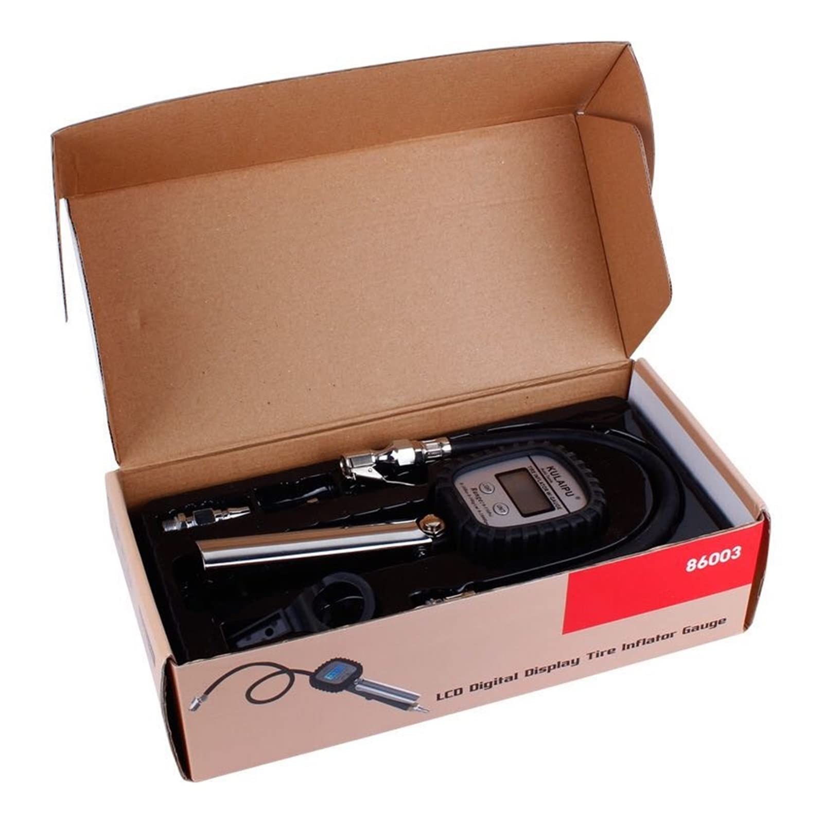 Manometro della pressione dei pneumatici Digital Car Truck Air Pressione dei pneumatici Manometro del gonfiatore Display a cristalli liquidi Misuratore del quadrante Pneumatico del tester del veicolo