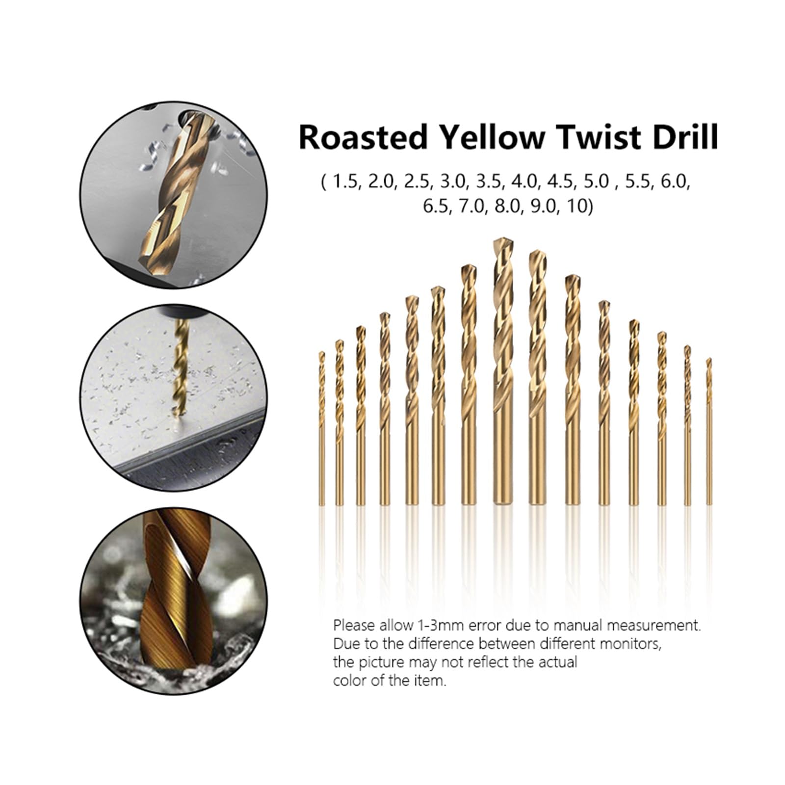 15pcs M35 Twist Drill Bit Set punta a doppio taglio for metallo trapano in acciaio inossidabile 1.5-10mm punte for trapano a pistola