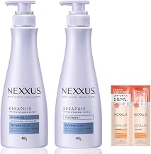 Nexxus 【Set Purchase】(Nexxus) Intense Damage Repair Shampoo + Conditioner (Treatment) Each 440g, Comes with 1 Extra Serving, Made in Japan