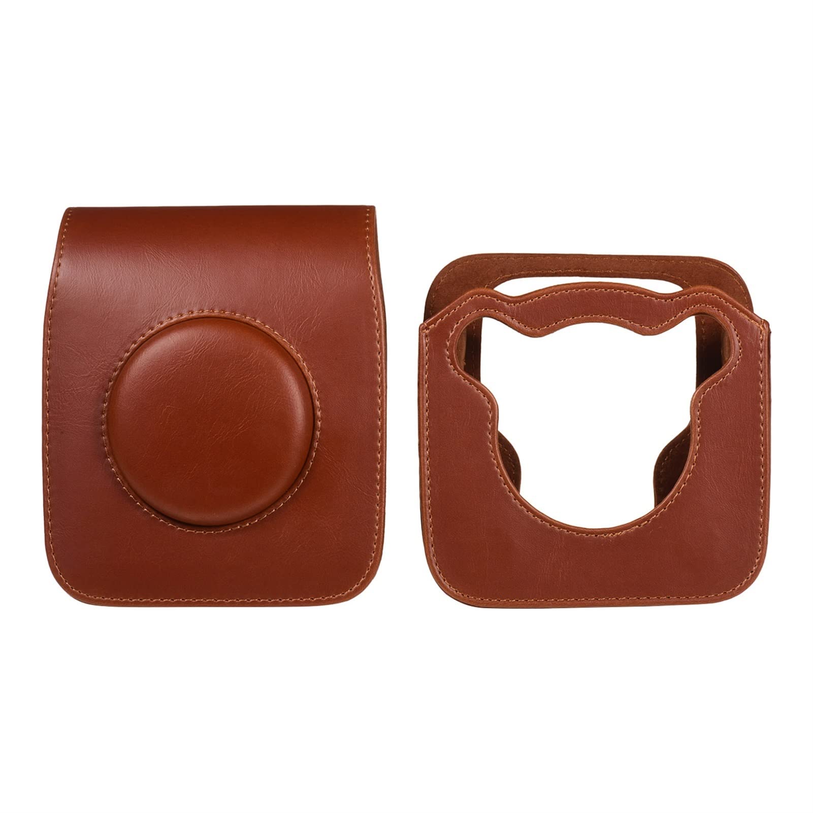 SENHE Borse for Fotocamere PU. Custodia Protettiva della Fotocamera della Fotocamera della Tracolla retrò in Pelle for Fujifilm. Instax Fit for. Square SQ20 SQ10.(Smokey White