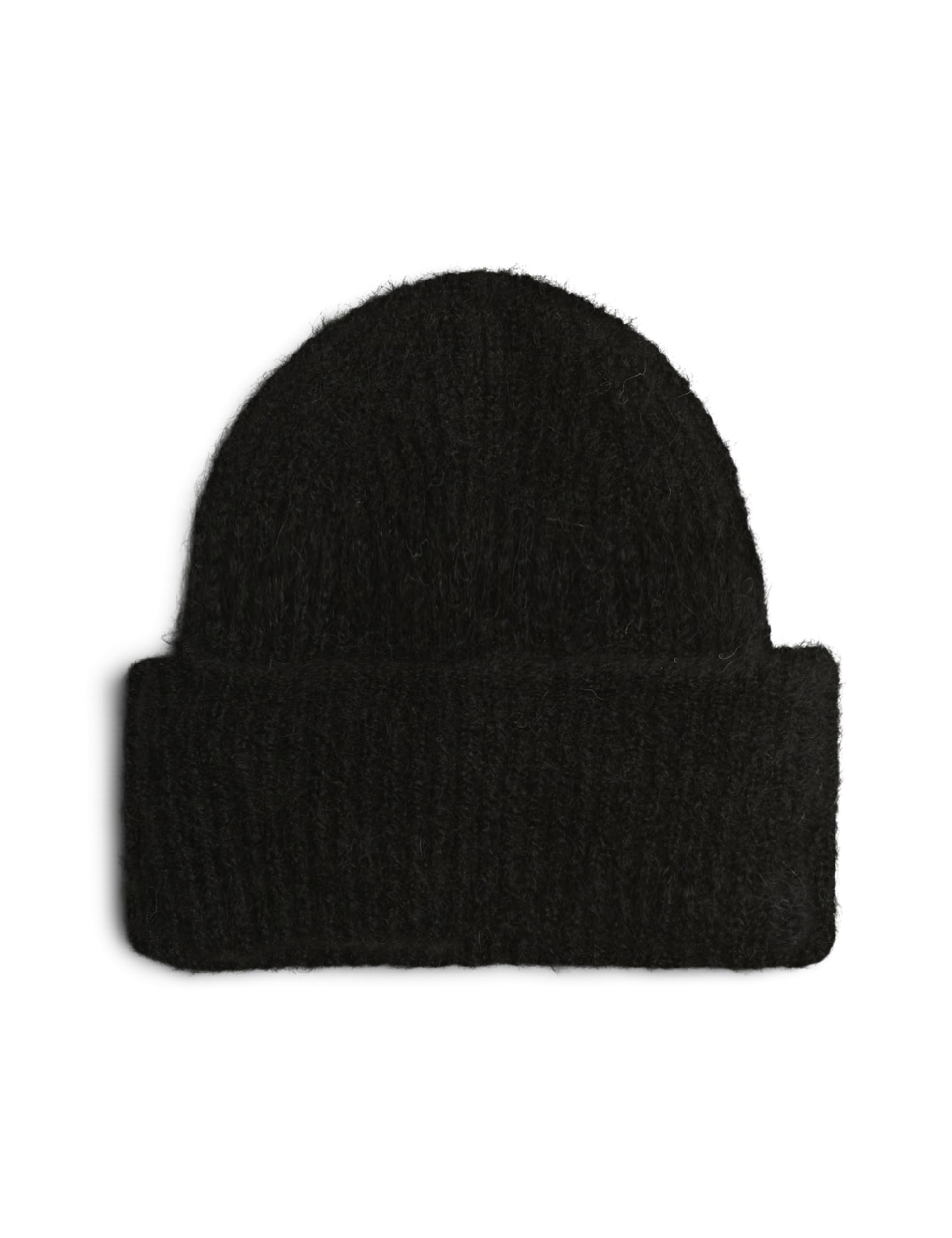 Pieces Women's Black Pcbera Wool Hood Noos Beanie Hat, Einheitsgröße