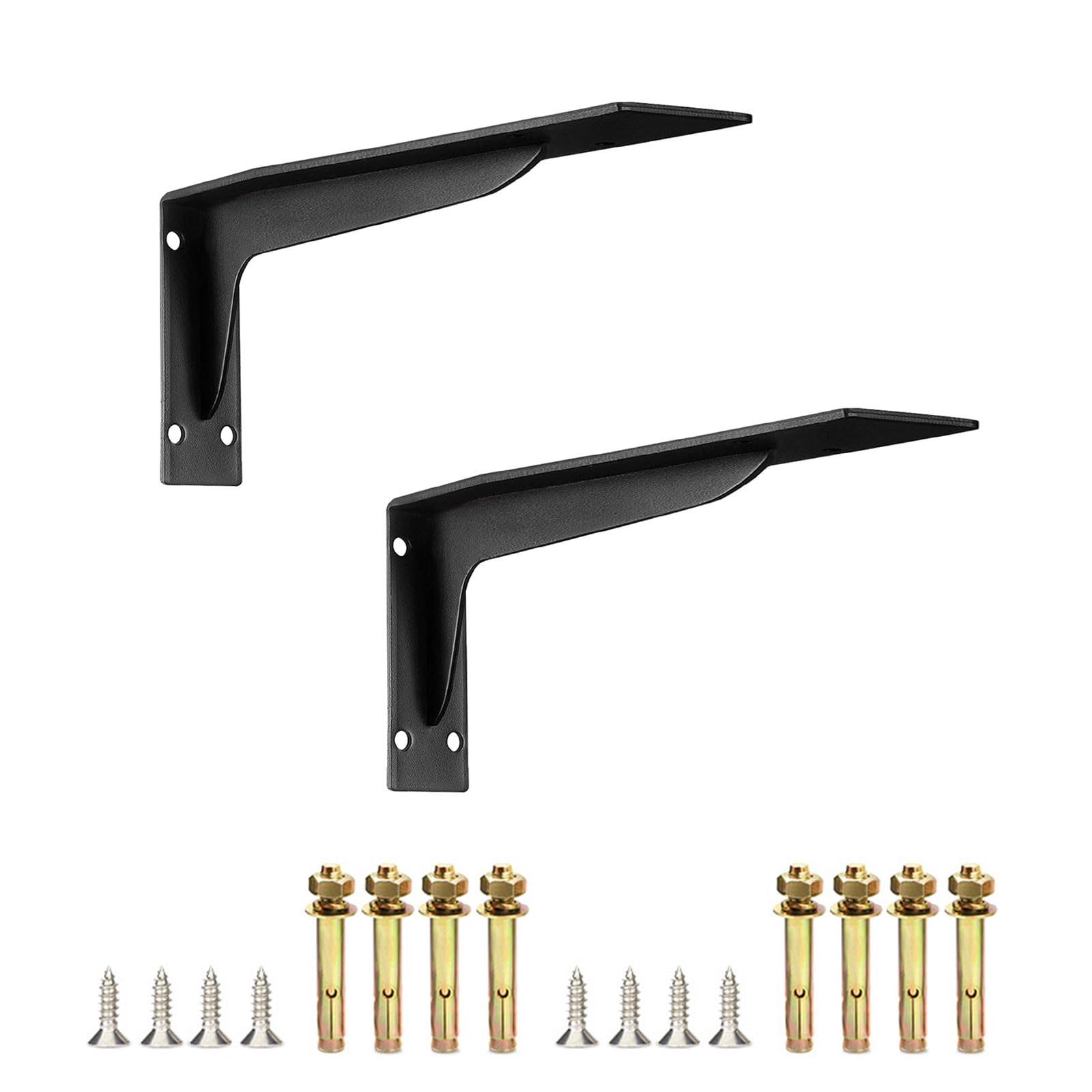 1Pair Shelf Brackets Metal Floating Shelves Bracket L Bracket Corner Brace Wall Corner Brace Joint Angles L
