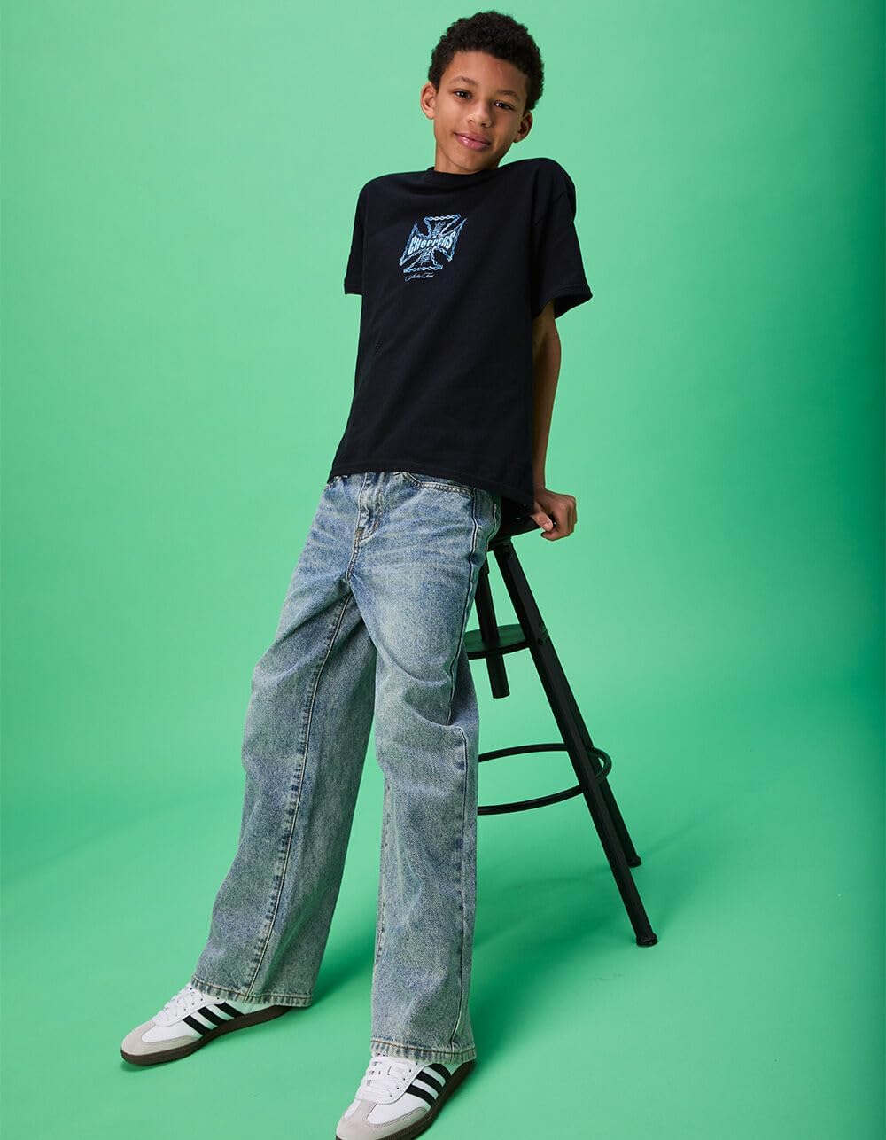 Rsq Boys Embroidered Extra Baggy Jeans - Image 3