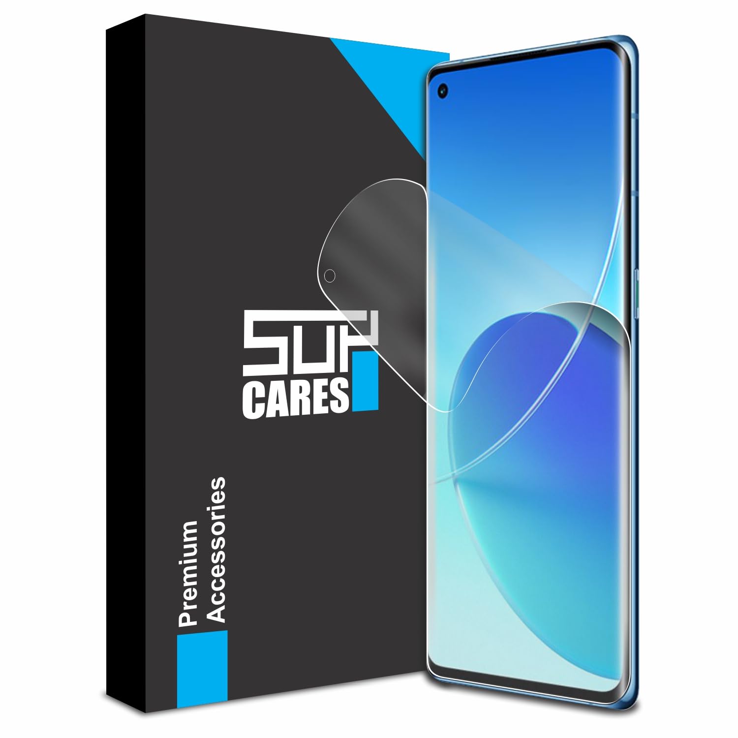 SupCares TPU Anti Glare Matte Unbreakable Membrane Screen Protector for Oppo Reno 6 Pro 5G, Oppo Reno 5 Pro 5G, Oppo Reno 4 Pro and Realme X7 Pro (6.55 Inch) with Easy-Self Installation Kit | Transparent (B0CJDZXKFC) Amazon Price History, Amazon Price Tracker