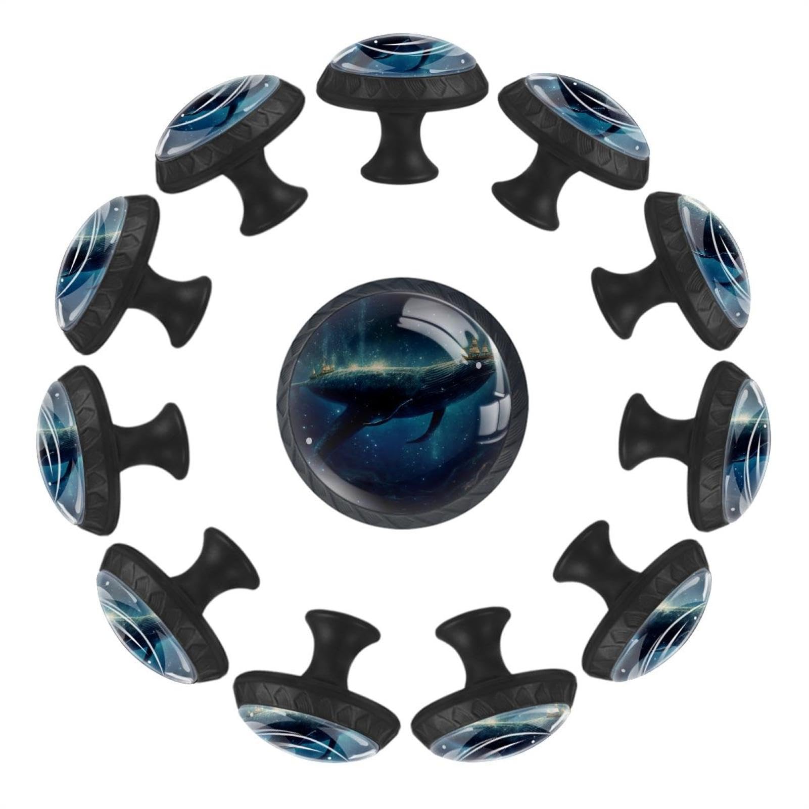 Boutons de placard durables design baleine de mer profonde pour sublimer les armoires de cuisine