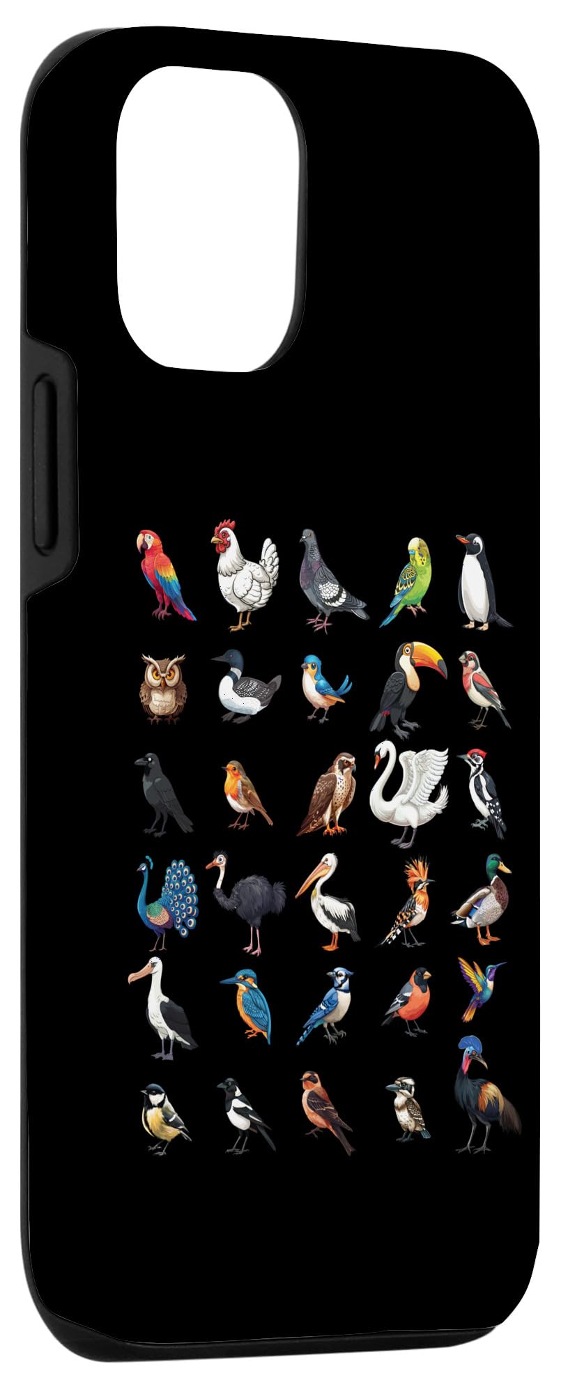 Types of Birds Educational Boys Girls Kids Case for iPhone 15 - Image 3