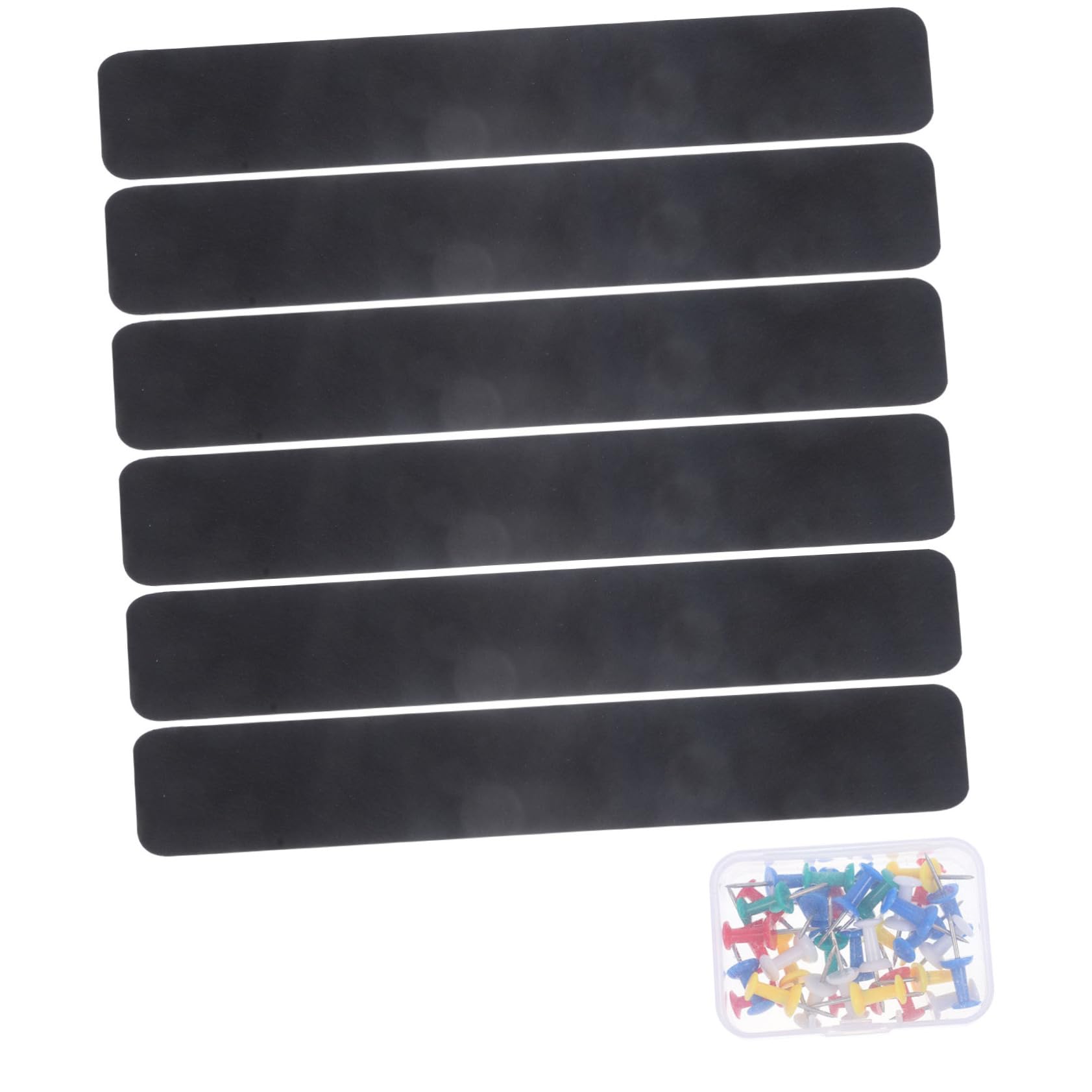 SEWACC 1 Set Bulletin Board Strips Self Adhesive Felt Memo Display with Pushpins for Wall Decor Easy Installation Non Damaging for Home Classroom Organization