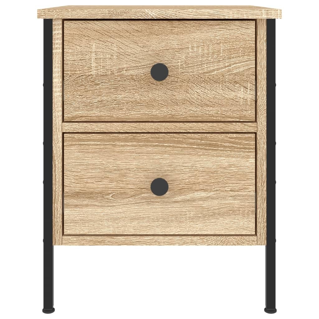 vidaXL Mesita de Noche Madera de ingeniería Roble Sonoma 40x42x50 cm