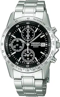 [セイコーウオッチ]SEIKO SELECTION SBTQ041 メンズ腕時計 電池式クオーツ クロノグラフ機能・日付カレンダー搭載 文字盤ブラック ステンレススチール 10気圧防水