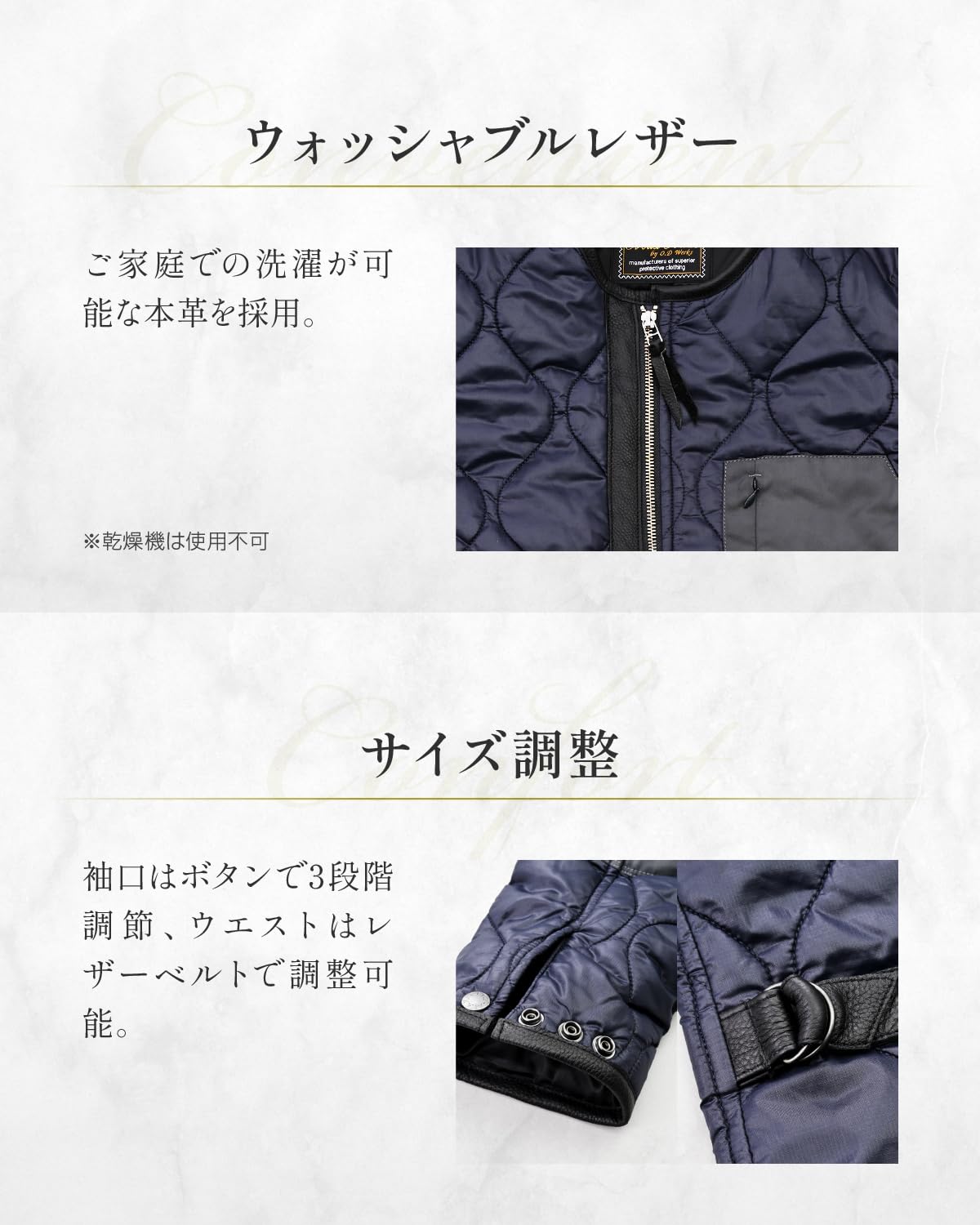 Max Fritz ネイビー キルティングジャケット サイズ48（Ｌ） Max Fritz ネイビー キルティングジャケット サイズ48（L）