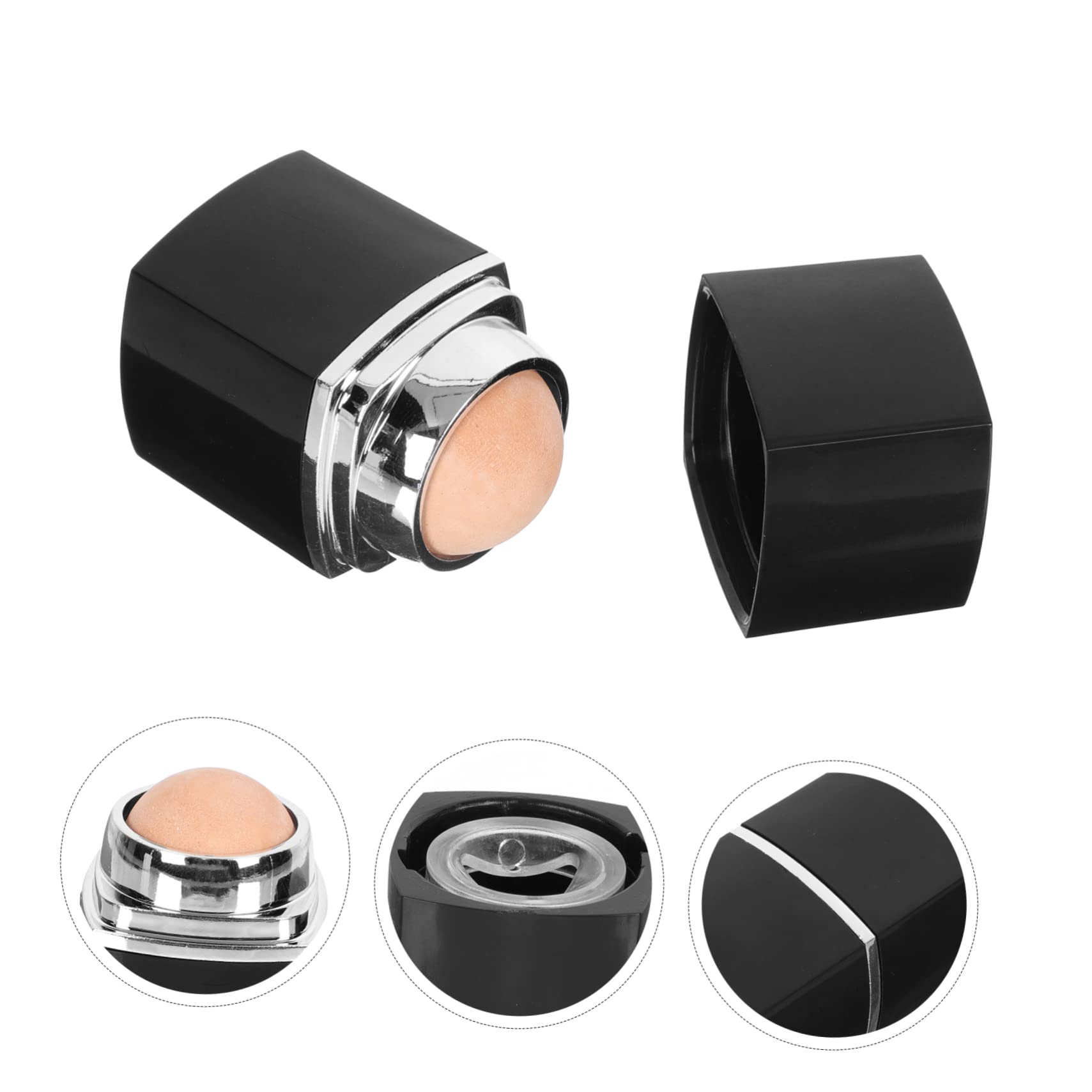 Baluue 2 Pcs Facial Oil Cleaning Roller Compact Oil Absorbing Tool Face Cleaning Massager Roller