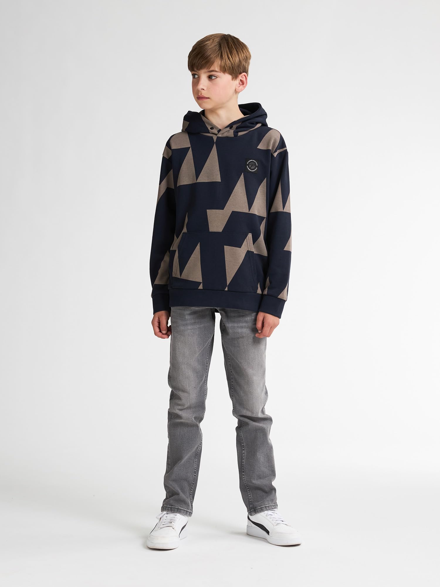 Petrol Industries - Geometrische Hoodie Lassen