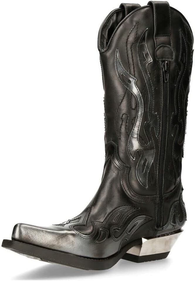 New Rock 7921 Men's Flame Western Cowboy Boots