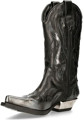 New Rock 7921 Men's Flame Western Cowboy Boots