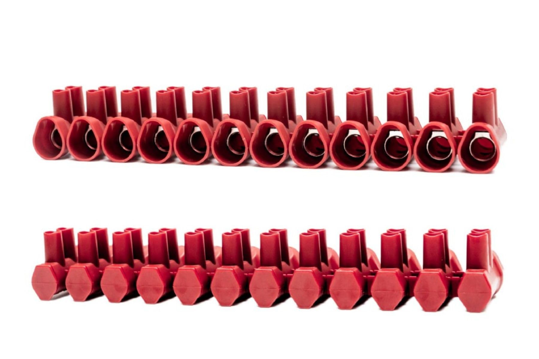 RASMACOR | Pack 2 Regleta conexion 16mm² para Cables con Cubierta Protectora | Terminal de conexión | Empalme Cable electrico | Tekox Pro 16mm² | Nuevo Formato 12 Polos