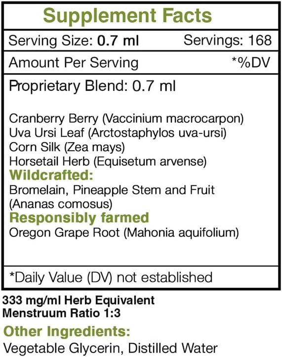 Miniatura 4 de UTI Secret - Extracto sin alcohol, gotas de hierbas de alta potencia, tintura hecha de arándano, bromelina, piña, Uva Ursi, uva de Oregón, seda de