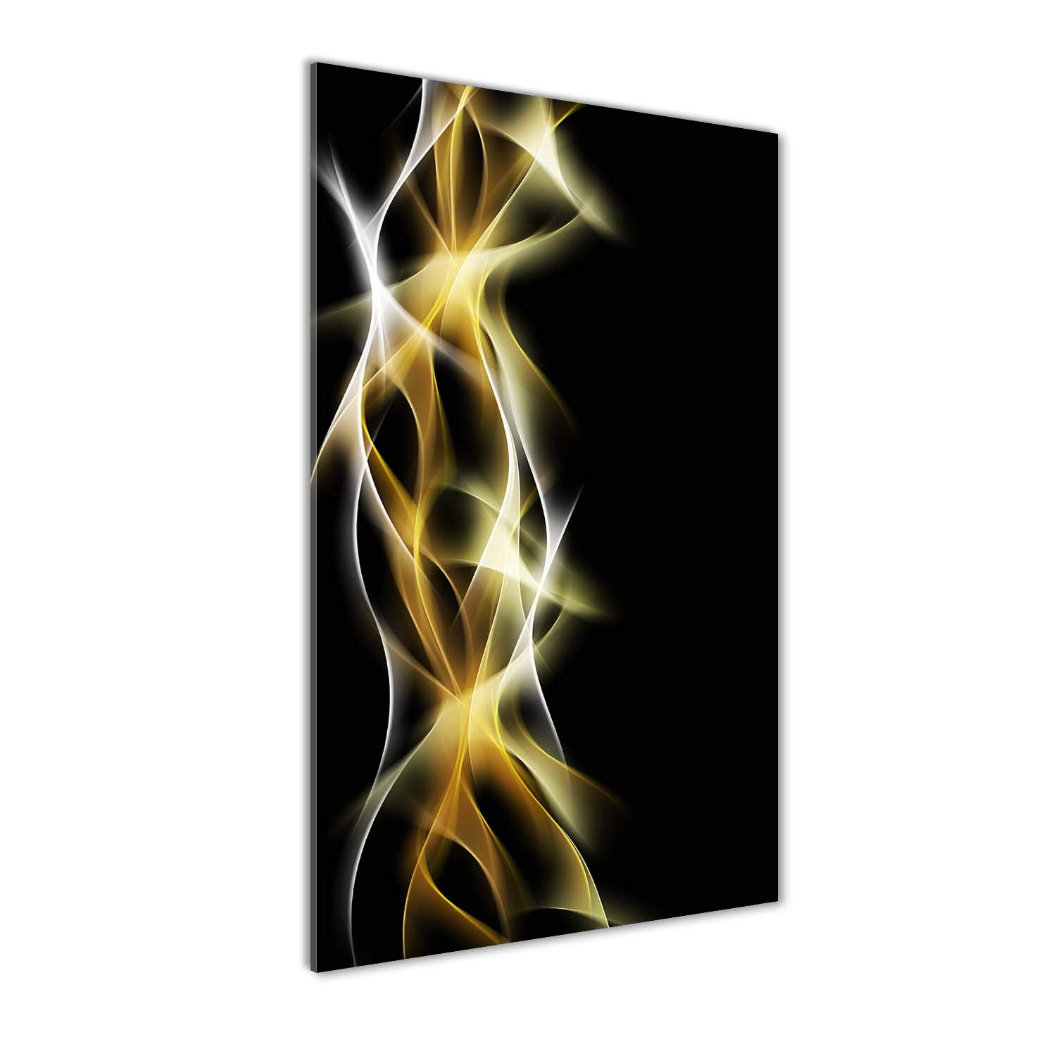 Impression sur verre 60x120 cm Tulup jaune pour la décoration panoramique du salon