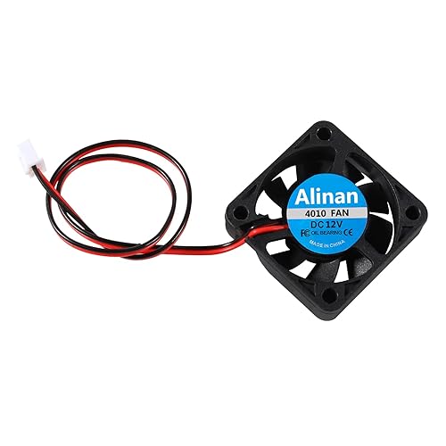 Miniatura 28 de Alinan 6pcs 4010 12V Color LED Mini Brushless Cooling Fan Transparente 40 * 40 * 10MM 0.05A para impresora 3D, PC, Caso, CPU
