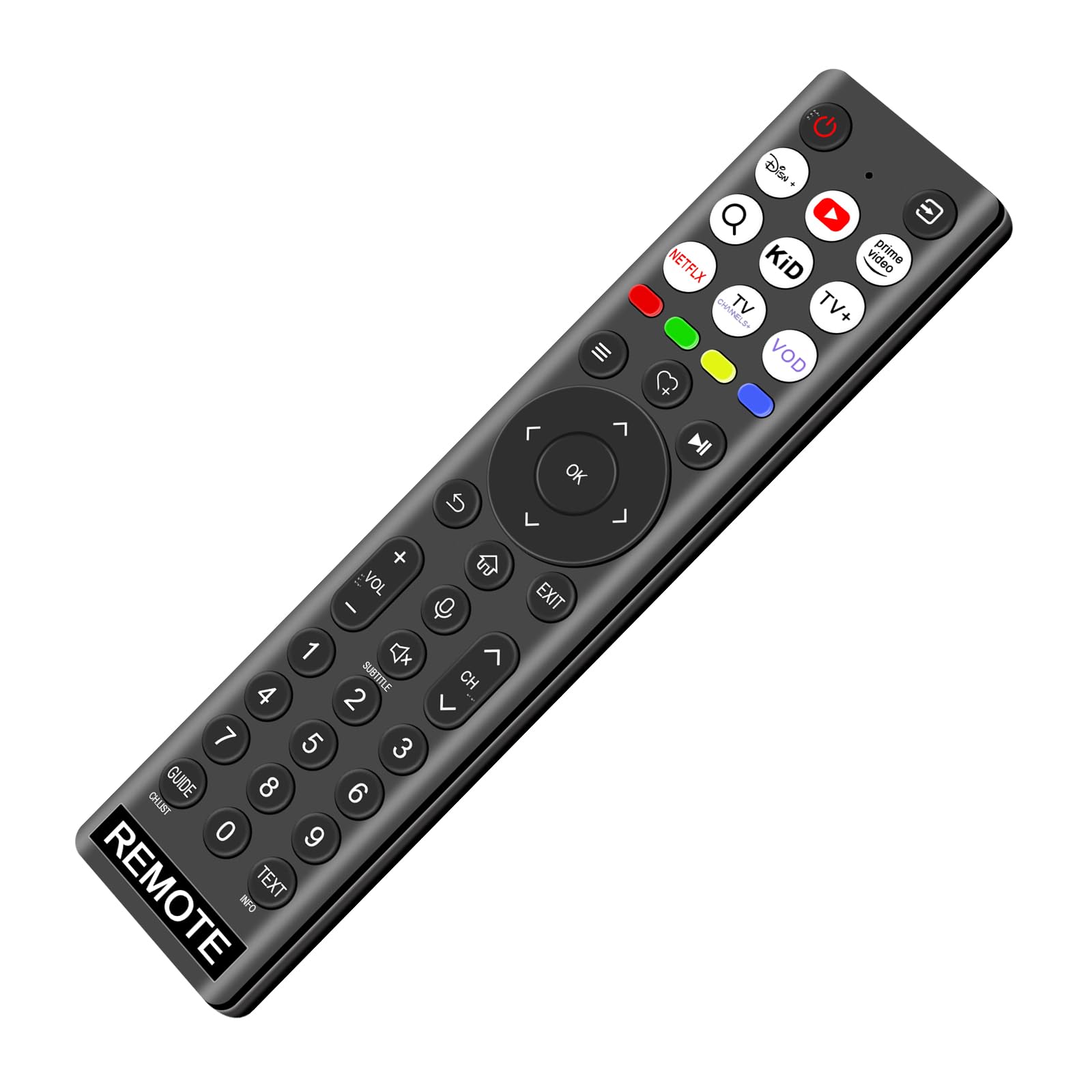 Mando A Distancia Sustituto Para Hisense FHD Smart TV, Compatible Con A5700FA, 40A5700FA, 43A5700FA Y Más, Sin Voz, Infrarrojos