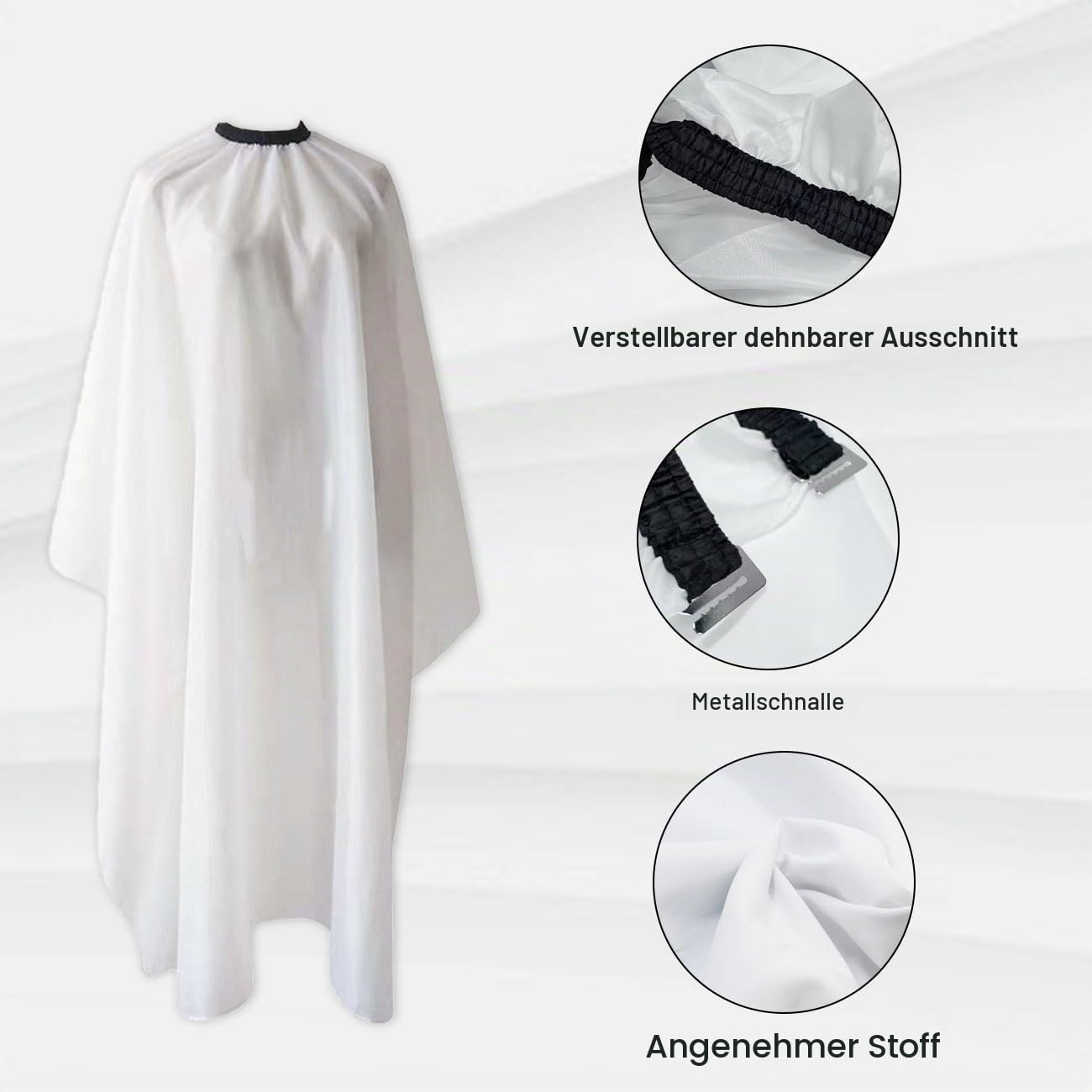 Friseurumhang Haarschnitt Professioneller Friseur Umhang Friseurumhänge Elastisches Band Frisierumhang Hause Salon Haarschneiden Haarschnittumhang Cape Haarschneideumhang Männer Frauen Kinder