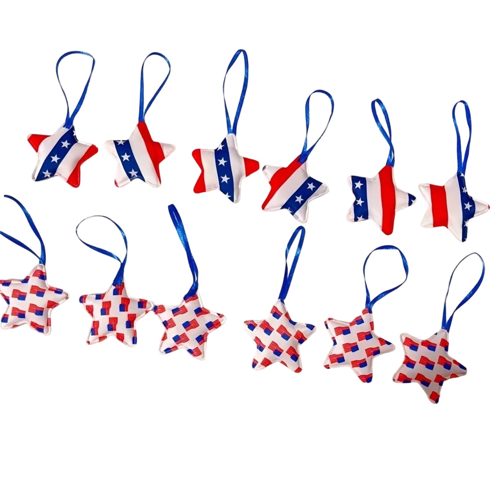 Tsophreniq 4Th of July Hanging Ornament Patriotic Star Tree Decorations Red White Blue Star 250Th Anniversary Day Patriotic Hanging for Tree