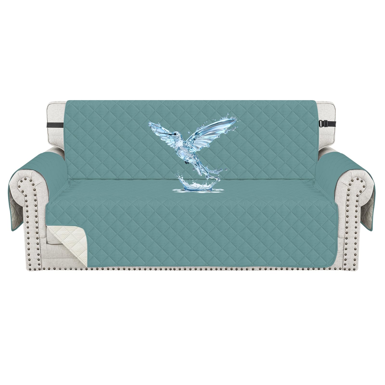 Sofa cover antidérapante épaissi et housse de protection canapé 3 places