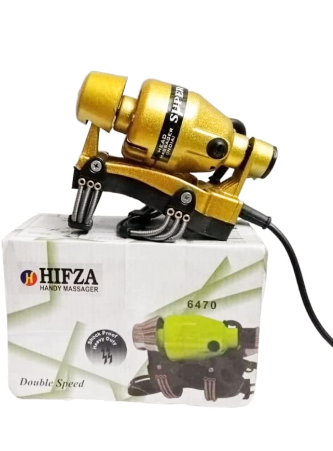 HIFZA Handy Powerful Floating Action Body/Head Massager/Double Speed Handy Massager (Golden) (B0BBWBSR48) Amazon Price History, Amazon Price Tracker