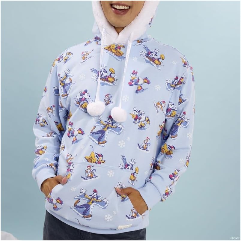 Loungefly Disney Mickey and Friends Winter Wonderland Hooded Sweatshirt