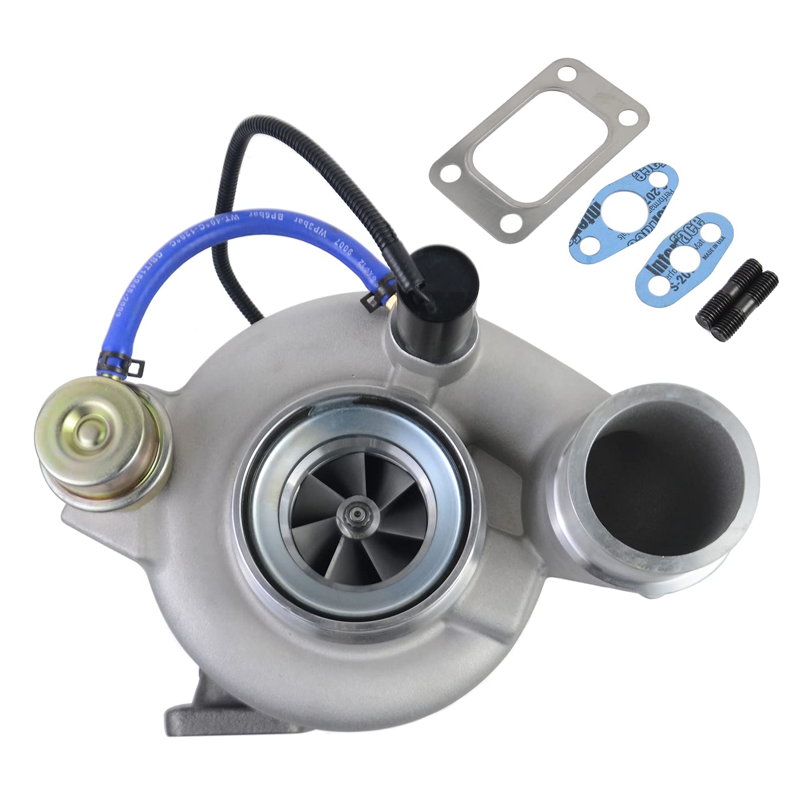 Turbocharger w/Wastegate Solenoid HE351CW HY35W Compatible With 04-08 Dodge Ram 2500 3500 SLT ST, 2009 Ram 2500 ST Cummins 5.9L ISB Diesel # R5143256AA 4089797 4089673 4043600