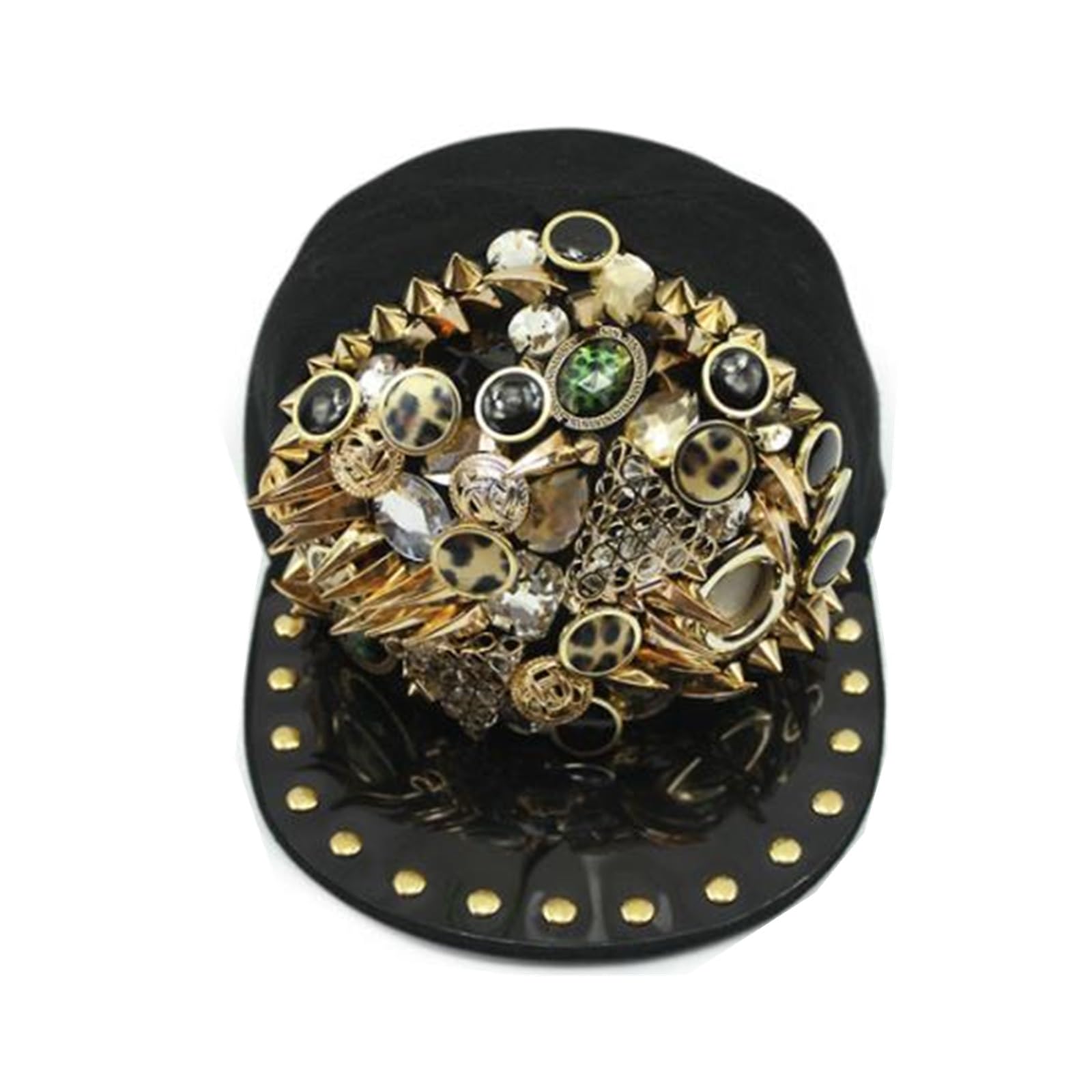 Gorra de Béisbol Gorra de Visera Plana Punk Hip-Hop béisbol lengüeta Informal para Deportes de Golf