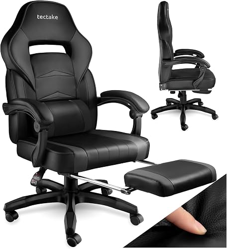 tectake® Chaise Gaming Chaise de Bureau Fauteuil de Bureau Faute 